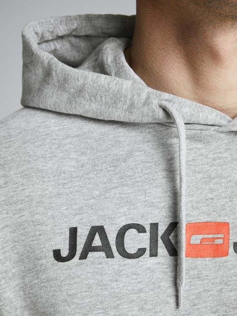 Jack & Jones bluza z kapturem szara typu kangurek rozmiar M
