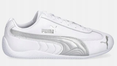 PUMA SPEEDCAT Skórzane sneakersy damskie buty sportowe white silver 38,5